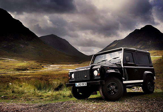 Merlin stretching his legs in the Highlands...