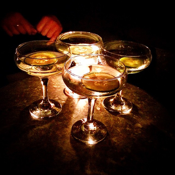A round of martini's after a hard days shoot...